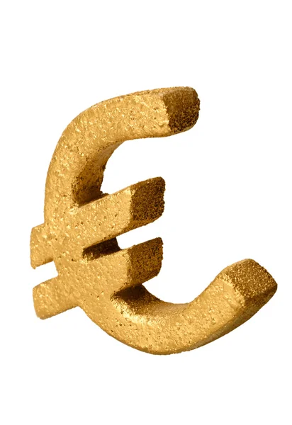 黄金のユーロ記号 — ストック写真