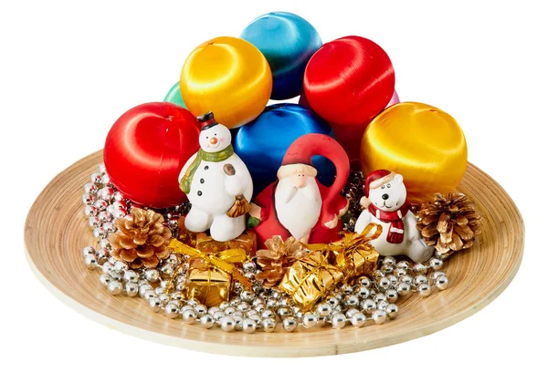 Tomte klo och jul dekoration — Stockfoto