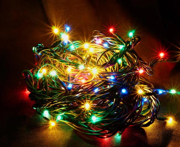 Sparkling Christmas garland — Stock Photo, Image