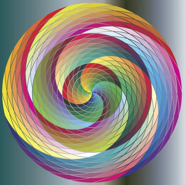 Cercle arc-en-ciel multicolore — Image vectorielle