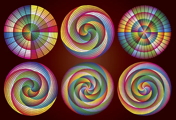 多彩多姿的彩虹圈 — 图库矢量图片