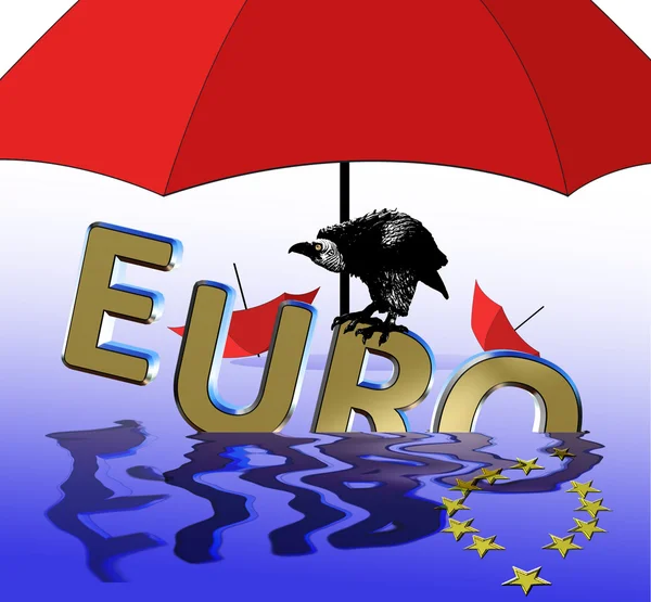 Euro válság — Stock Fotó