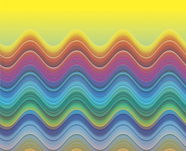 stock vector Waves in full color range
