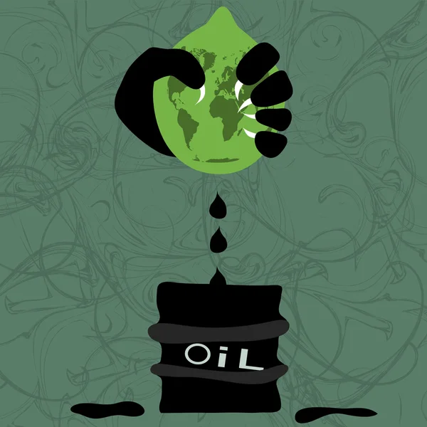 Extração de óleo —  Vetores de Stock