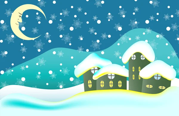 クリスマスカードの背景 — ストックベクタ