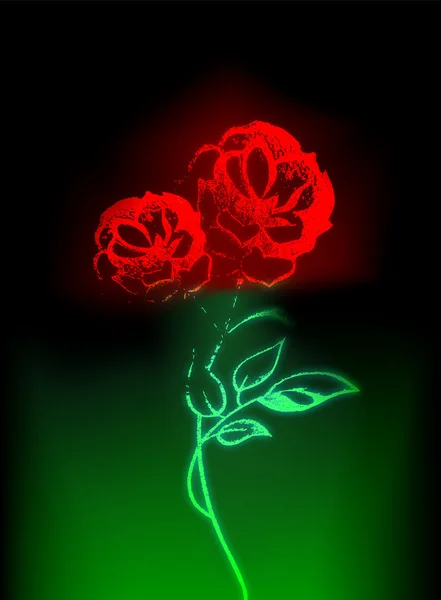 抽象玫瑰 — 图库矢量图片