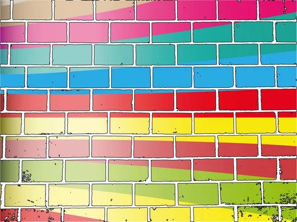 Mur coloré — Image vectorielle