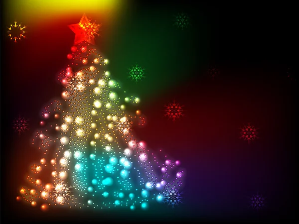 Zářivě barevné vánoční pozadí — Stockový vektor