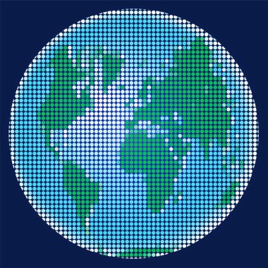 Planet Earth from the mosaic clipart