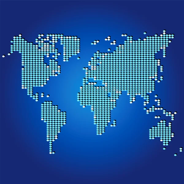 Mapa świata mozaiki — Wektor stockowy