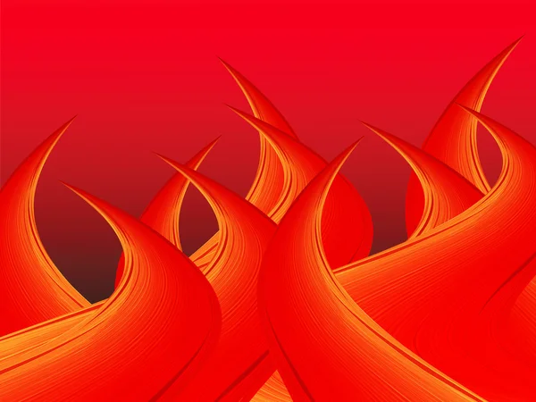 炎と抽象的な背景 — ストックベクタ