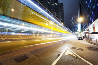 Hong Kong 'da gece trafiği