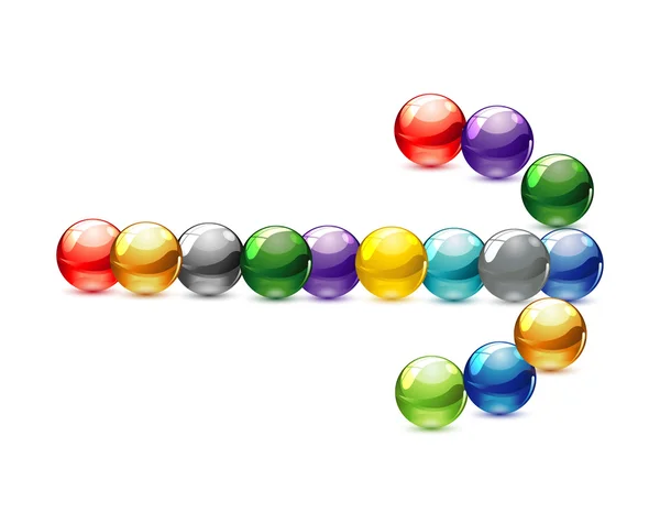 玻璃技术彩色的圆圈符号 — 图库矢量图片
