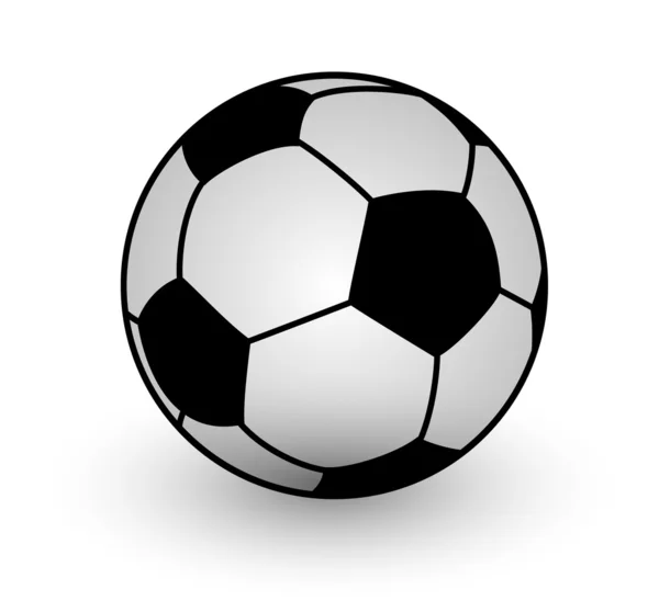 Bola de futebol esporte símbolo no branco —  Vetores de Stock