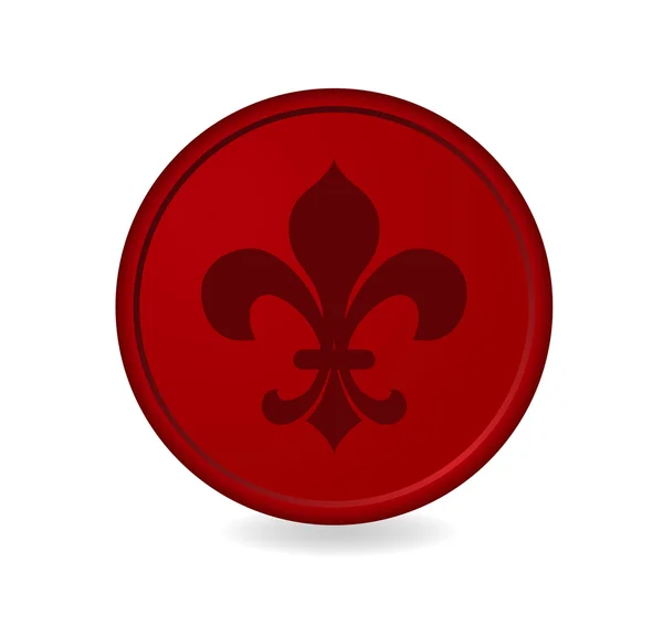 Timbro postale premuto simbolo colore rosso — Vettoriale Stock