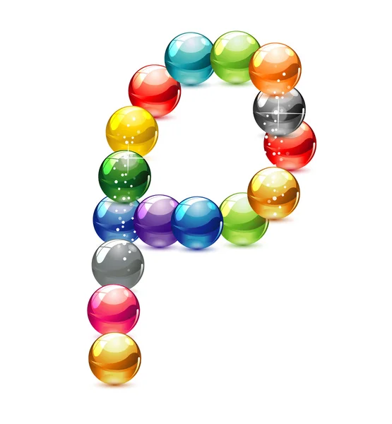 Absztrakt és üveg színes körök szimbólum — Stock Vector
