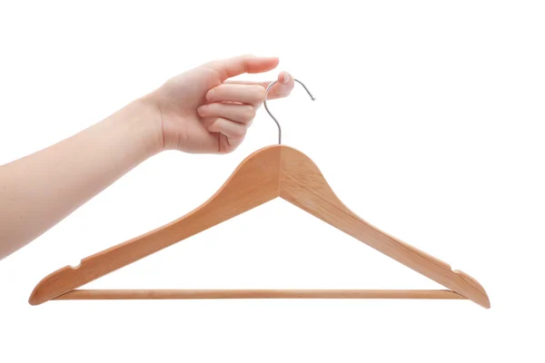 Hanger and hand — Stock Photo, Image