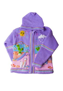 Children's warm jacket clipart