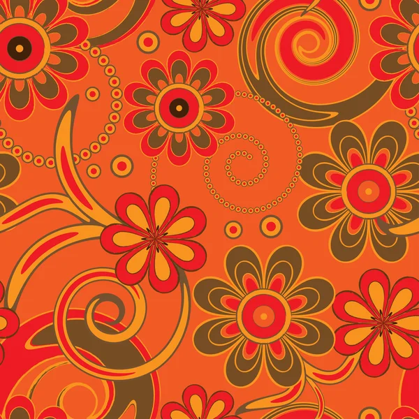 Flower pattern seamless background — Stock Vector