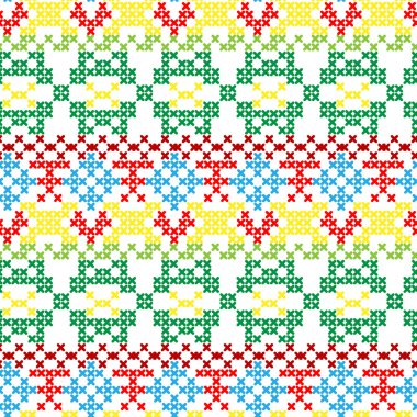 Folklore seamless pattern clipart