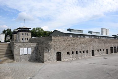 Inside concentration camp of Mauthausen clipart
