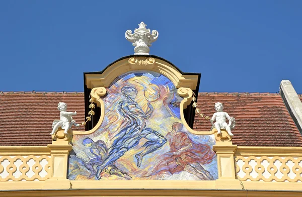 Fresco in Abbey Melk — Stock Photo, Image