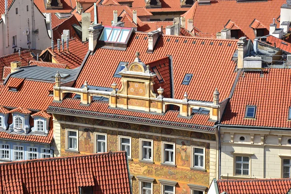 Υλικό κατασκευής σκεπής της παλιάς Πράγα — Φωτογραφία Αρχείου
