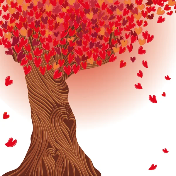 Alla hjärtans träd — Stock vektor