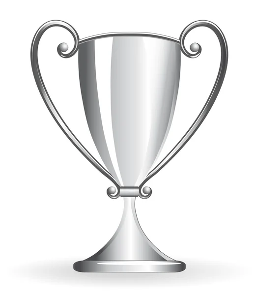 Copa Campeón - copa de plata — Vector de stock