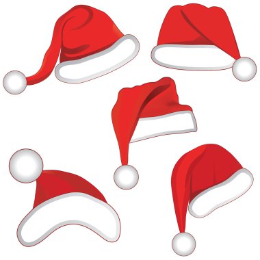 Christmas set collection hat for your design. clipart