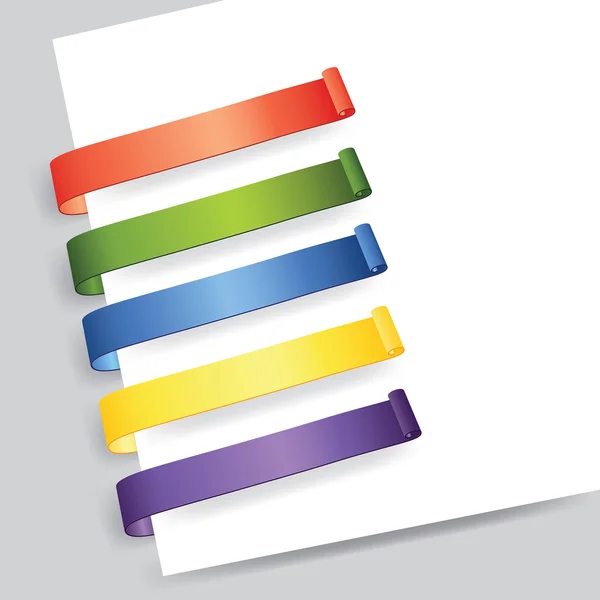 Étiquette papier — Image vectorielle