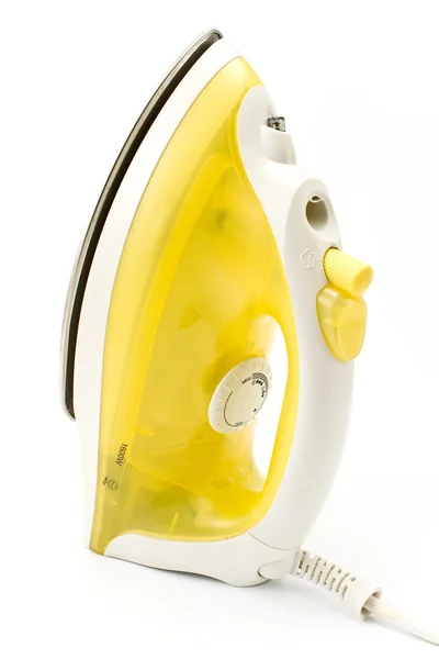 Yellow electric iron — Stock Photo, Image