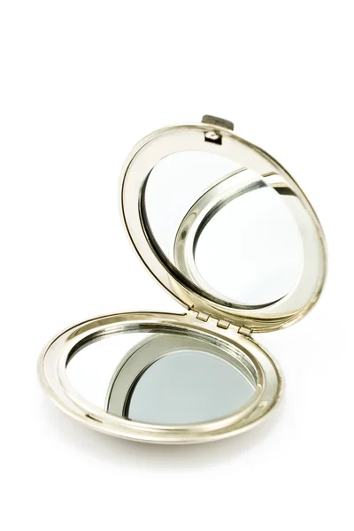 Round pocket makeup mirror — Stock Photo, Image