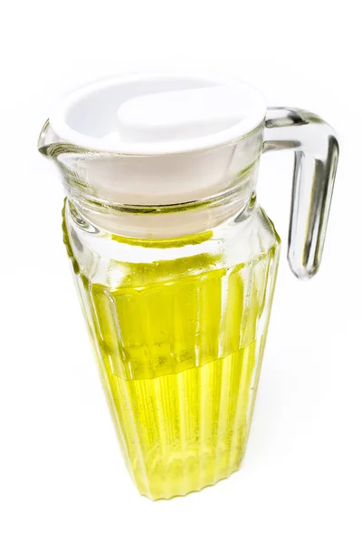 Glass carafe of lemonade — Stock Photo, Image