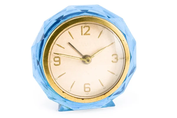 Old blue clock — Stock Photo, Image