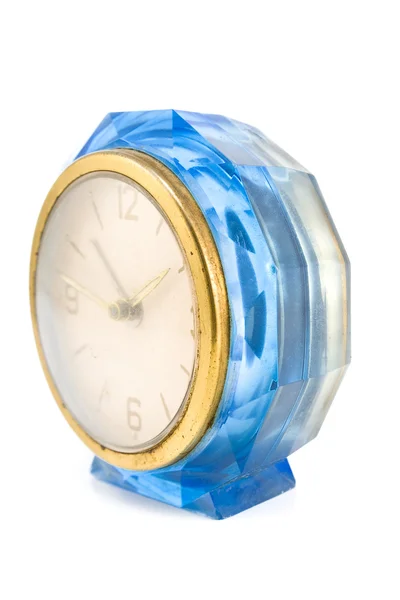 Old blue clock — Stock Photo, Image
