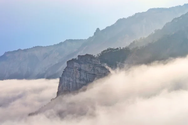 Stock image Mountains in fog