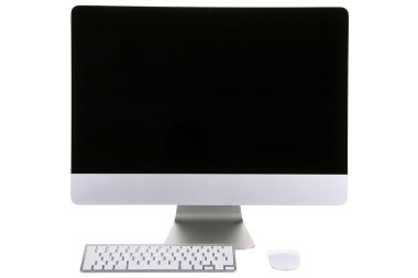 Monitor and keyboard clipart