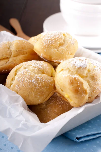 stock image Homemade profiteroles