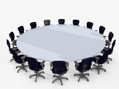 Conference table clipart