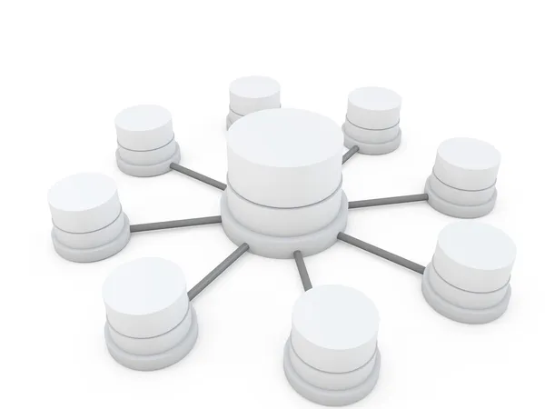 3d database structure — Stock Photo, Image
