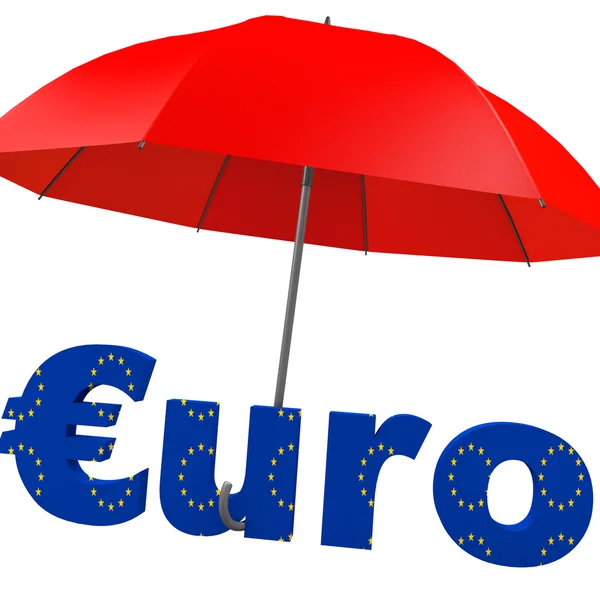 Fondo de rescate en euros — Foto de Stock