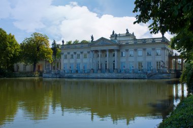 Royal palace in Lazenki, Warsaw, Poland clipart