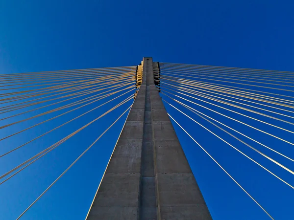 stock image Modern bridge Swietokrzyski, Warsaw , Poland