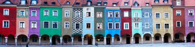 Houses of old Poznan, Poland clipart