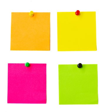 Multicolored notes clipart