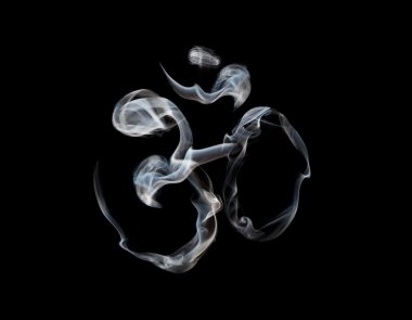 Om symbol from smoke clipart