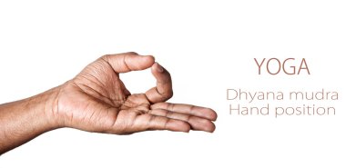 Yoga Dyana mudra clipart