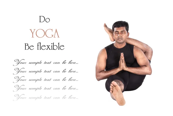 Yoga Eka Pada Shirshasana Pose — Stockfoto