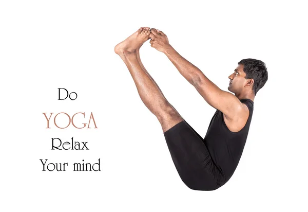 Yoga naukasana Boot Pose — Stockfoto